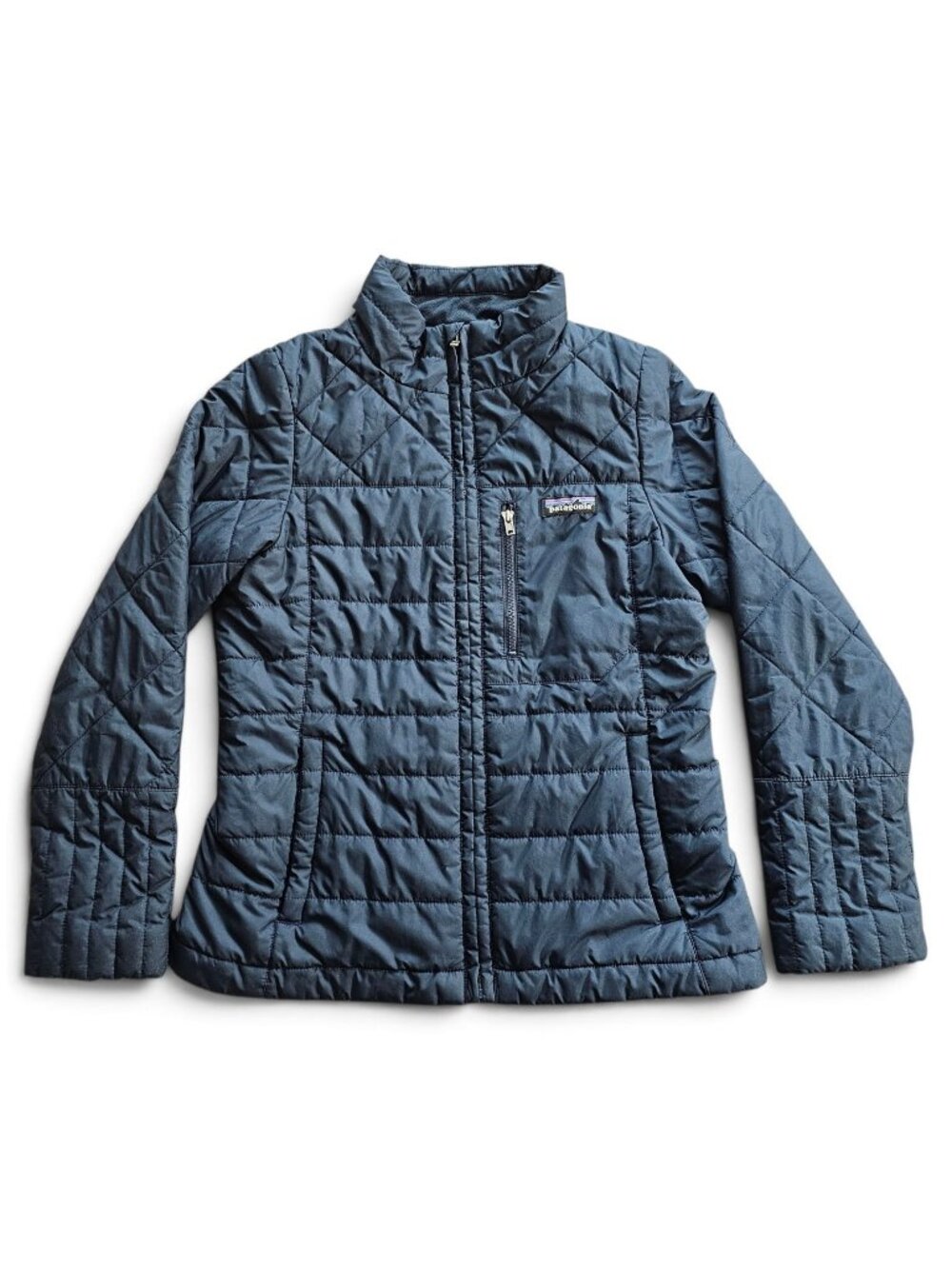 Patagonia Girls Radalie Insulated Quilted Jacket Navy Blue Size M 10 Style 68125